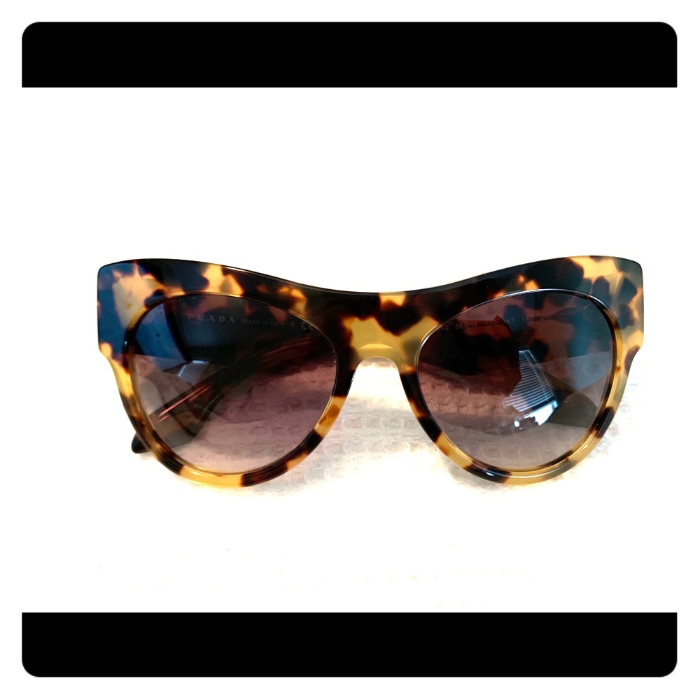 Genuine Prada tortoise sunglasses with case